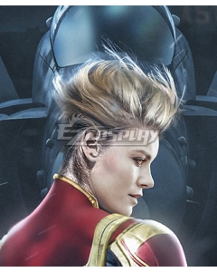 Marvel Avengers 4: Endgame Captain Marvel Carol Danvers Golden Cosplay Wig
