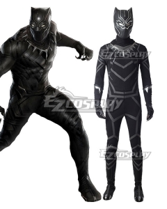 Marvel Black Panther 2018 Movie T'Challa Black Panther Cosplay Costume