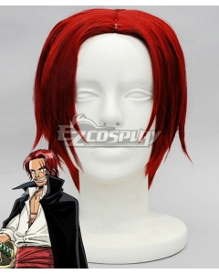 One Piece Red-Haired Shanks Red Cosplay Wig