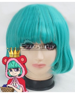 One Piece Sugar Blue Green Cosplay Wig