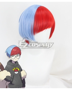 Pokemon Pokémon Scarlet and Violet Penny Blue Red Cosplay Wig