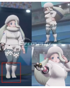 Pokemon Pokémon Sword and Shield  Melony Silver Shoes Cosplay Boots