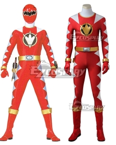 Power Rangers Dino Thunder Red Dino Ranger Conner McKnight Cosplay Costume