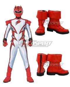 Power Rangers Jungle Fury Jungle Fury Red Ranger Red Cosplay Shoes