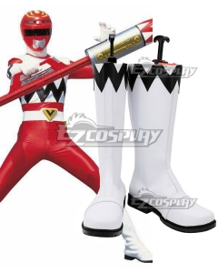 Power Rangers Lost Galaxy Galaxy Red Blue Green Yellow Pink White Shoes Cosplay Boots
