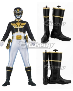 Power Rangers Megaforce Megaforce Black Black Shoes Cosplay Boots