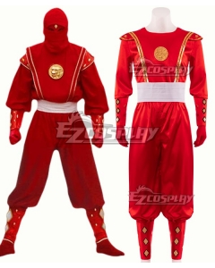 Power Rangers Red Ninjetti Ranger Red Ninja Ranger Cosplay Costume