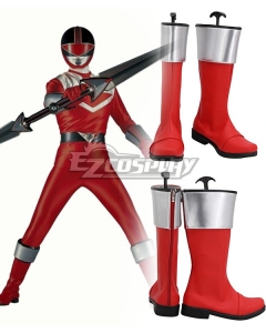 Power Rangers Time Force Time Force Red Red Shoes Cosplay Boots
