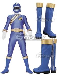 Power Rangers Wild Force Blue Wild Force Ranger Blue Shoes Cosplay Boots