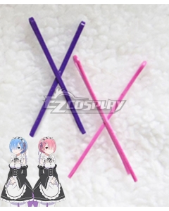 Re: Life In A Different World From Zero Rem Ram Hair clip Cosplay Accessory Prop