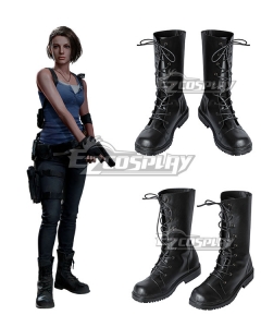 Resident Evil 3 Remake Jill Valentine Brown Shoes Cosplay Boots