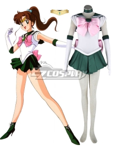 DAZCOS Kids Size Girls SuperS Jupiter Makoto Kino Cosplay Costume Sailor Dress 