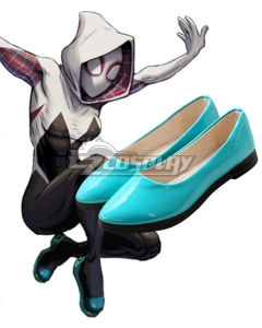 Spiderman Spider-Man: Into the Spider- Verse Gwendolyn Maxine Gwen Stacy Blue Cosplay Shoes