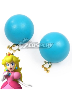Super Mario Bros Princess Peach Earrings Cosplay Accessory Prop
