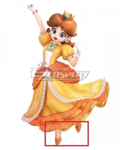 Super Smash Bros. Super Mario Princess Daisy Orange Cosplay Shoes