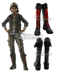 Telltale's The Walking Dead: The Final Season Clementine Black Shoes Cosplay Boots