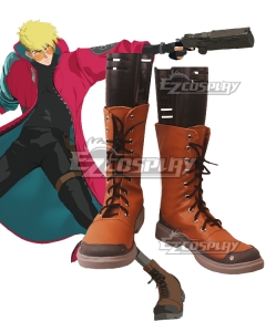 TRIGUN Trigun Stampede Vash the Stampede Black Shoes Cosplay Boots