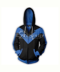 DC Comics Nightwing Robin Dick Grayson Coat Hoodie Cosplay Costume