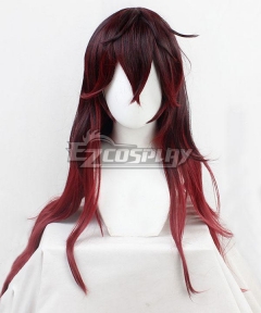 Demon Slayer: Kimetsu No Yaiba Kamado Tanjirou Female Red Brown Cosplay Wig