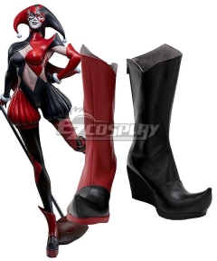 DC Comics Gotham City Sirens Harley Quinn Shoes Cosplay Boots