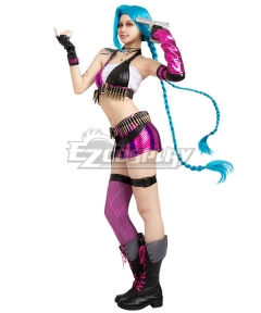 League of Legends LOL Loose Cannon Jinx Game Cosplay Costume