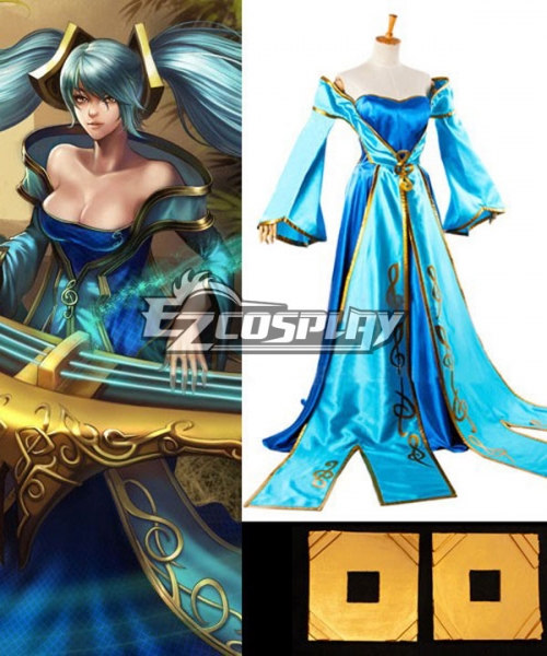Details about   League of Legends LOL Sona Buvelle Maven of the Strings Cosplay Costume