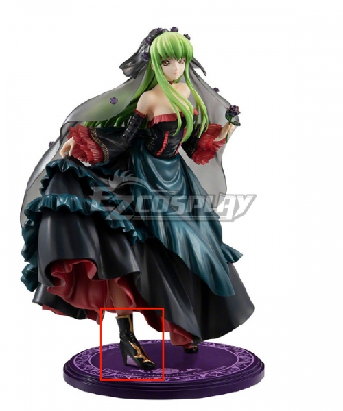 Code Geass Lelouch Of The Resurrection Megahouse C C Black Shoes Cosplay Boots
