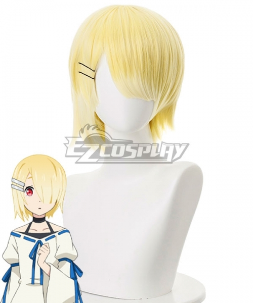 Demon Lord, Retry! Aku Yellow Cosplay Wig - 494A