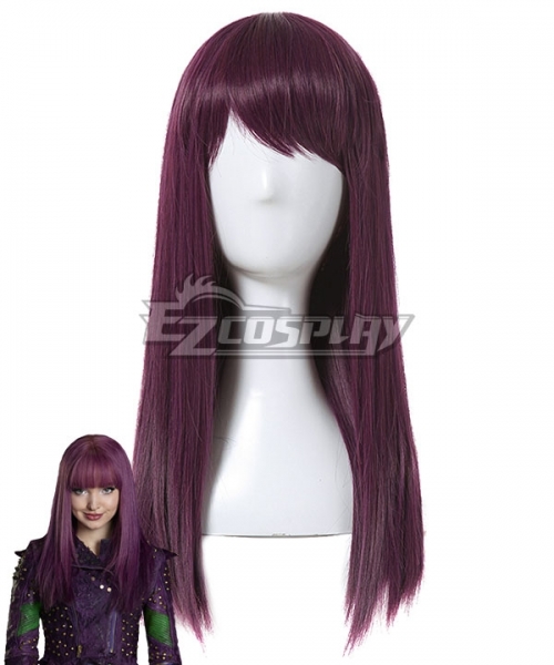 Wallpaper Disney Descendants 2 Mal Purple Cosplay Wig For Free