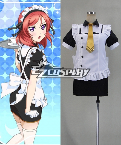 Love Live Sr Maki Nishikino Cafe Maid Version Cosplay Costume