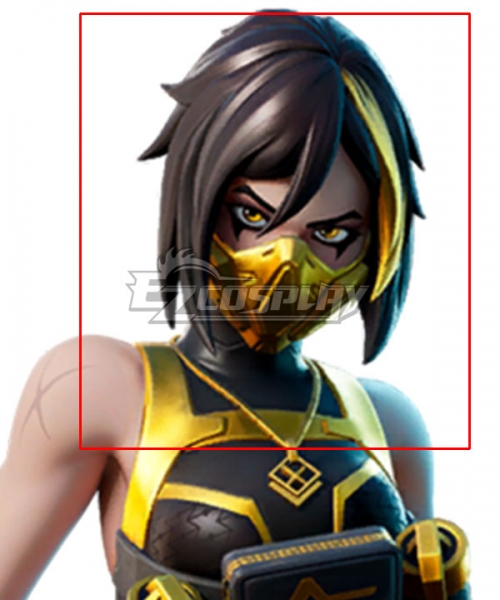 Fortnite Battle Royale Shadow Hush Black Cosplay Wig