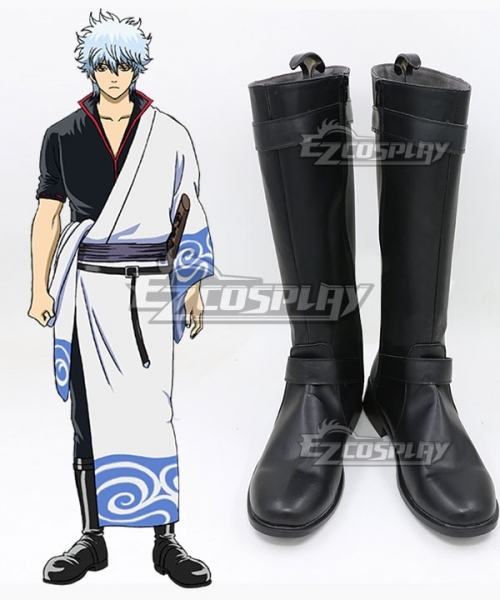 Wallpaper Gintama Sakata Gintoki Black Shoes Cosplay Boots Free HD