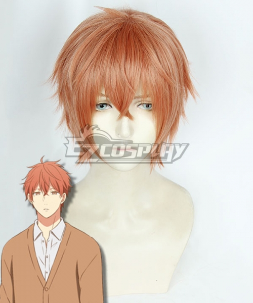 Given Mafuyu Satou Orange Red Cosplay Wig