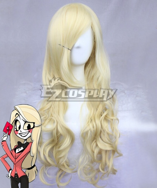 Hazbin Hotel Charlie Golden Cosplay Wig
