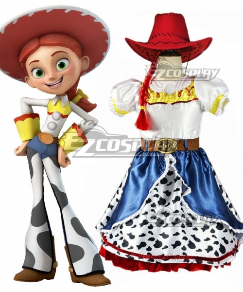 Disney Pixar Toy Story Dress Jessie Character Women's Ladies Cosplay Outfit