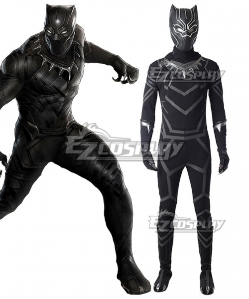 2018 Movie Black Panther Gloves Costume Cosplay Superhero Mask Full Set New 