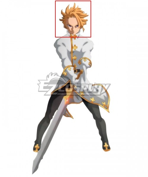 Seven Deadly Sins King Arthur Pendragon Yellow Cosplay Wig