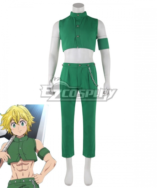 The Seven Deadly Sins Meliodas Uniform Suit Cosplay Costume Shoes Boots With Bag