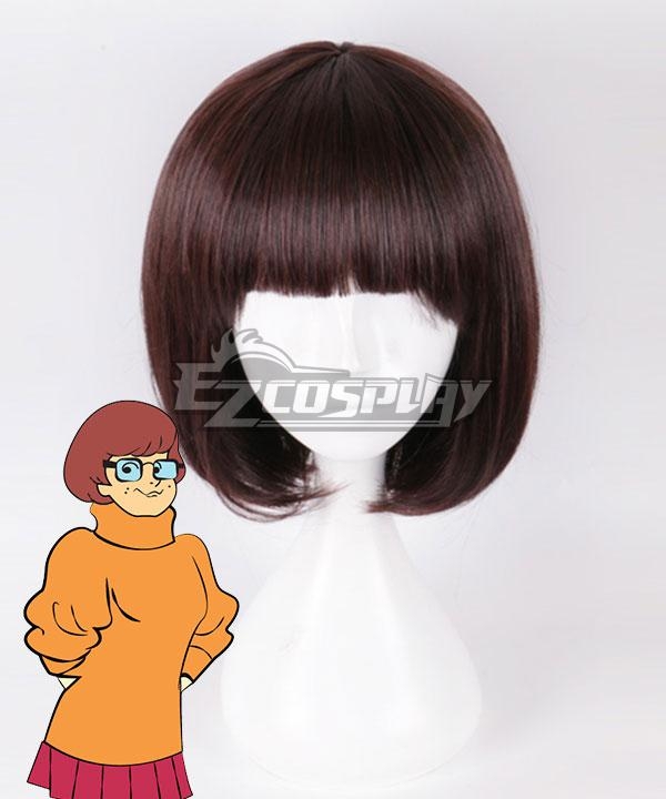 Scooby Doo Where Are You Velma Dinkley Cosplay Costume Dress Outfit Wig