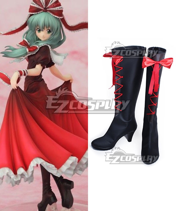 Busou Shinki Hina Black Cosplay Shoes Boots