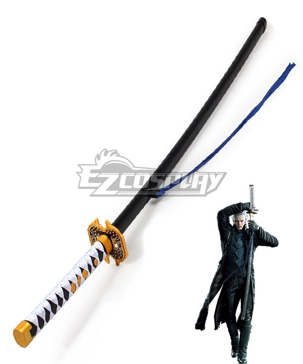  Mtxc Devil May Cry V Cosplay Vergil Yamato Prop Toy  Weapon+Sheath Black : Toys & Games