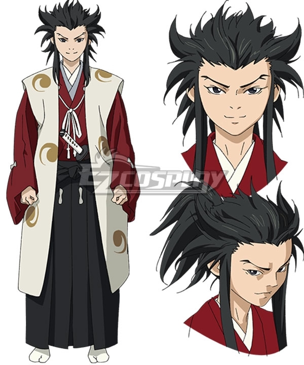 Anime Dororo Cosplay Hair Hyakkimaru Cosplay Black Hair Men Synthetic Hair  Cos