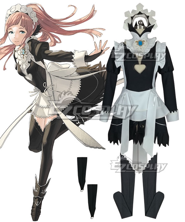 Anime Fire Emblem If Felicia Maid Lolita Dress Fancy Gothic Cosplay Costume  Custom Made Any Size 