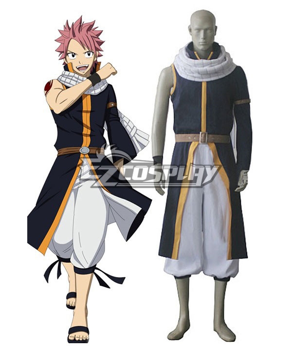 Anime Fairy Tail Dragon Slayers Natsu Dragneel Kid Cosplay Costume