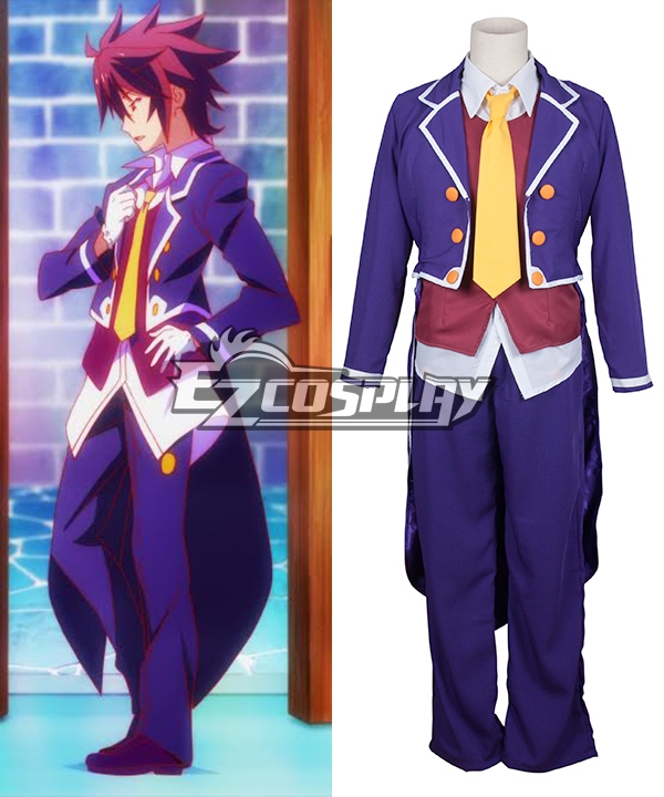 No Game No Life Zero Riku Dola Suit Cosplay Costume Uniform Outfit Jacket  Shirt