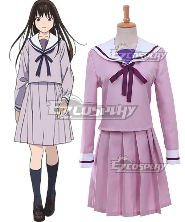 Hot Anime Noragami Yukine Iki Hiyori School Uniform Sailor Costume Cosplay  Costumes Sailor Cosplay Dress Wig