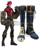 League of Legends LOL Arcane Vi Deep Blue Shoes Cosplay Boots