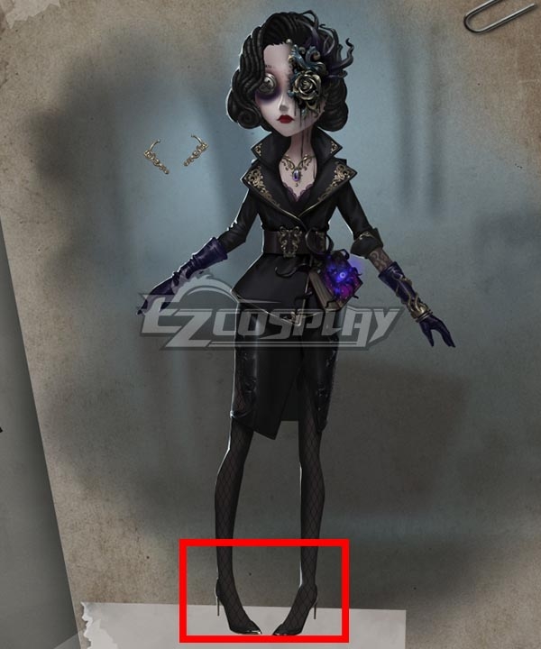Identity V Female Dancer Margaretha Zelle Vile Blossom Black Cosplay Shoes