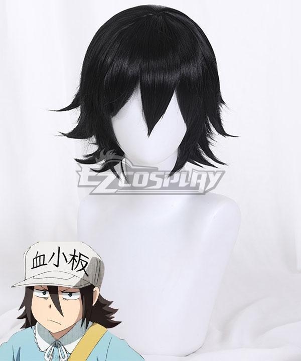 Cells At Work Code Black Platelet Black Cosplay Wig