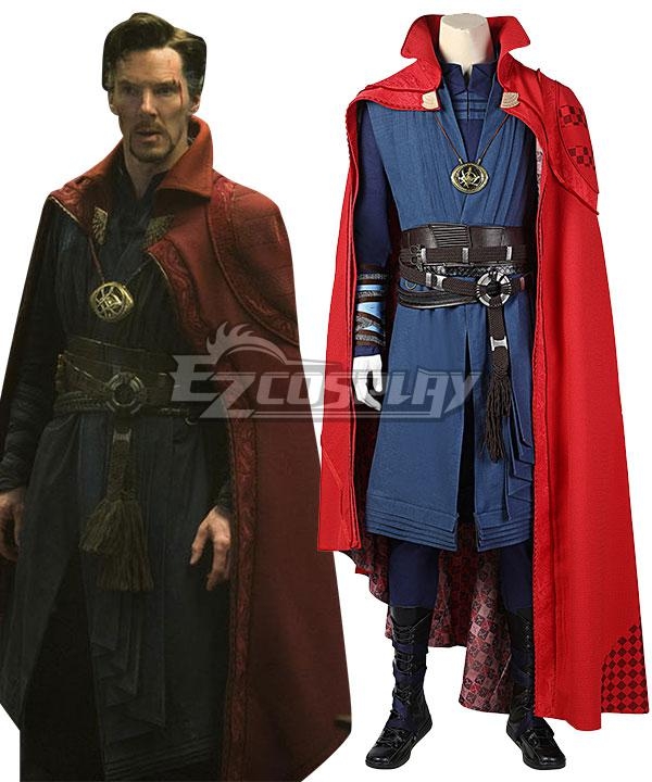 Doctor Strange Cosplay Steve Costume Outfit Avengers Infinity War Full Set Robe 